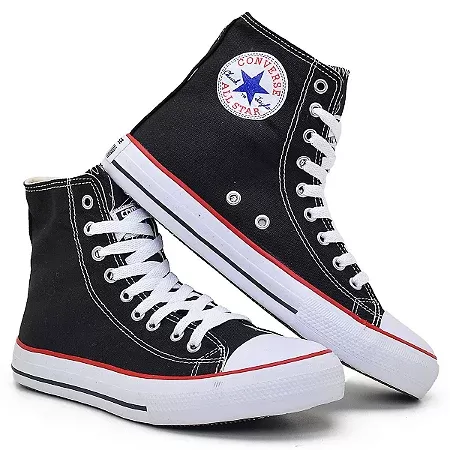 Shopping do Tenis Tenis Converse All STAR Cano Alto Preto Numeracao 35 37 38 39 Ai Pedido